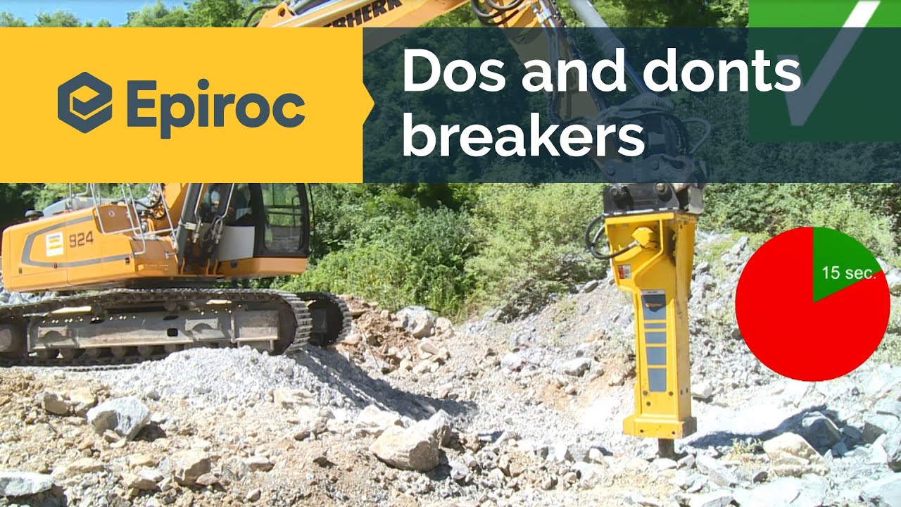 Impact time and advance for our hydraulic breakers