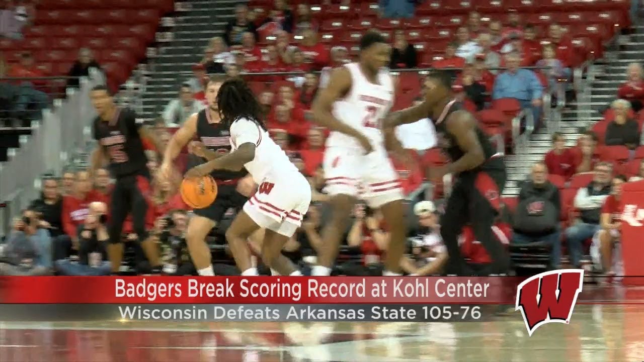 Wisconsin scores most points ever at the Kohl Center in season opener