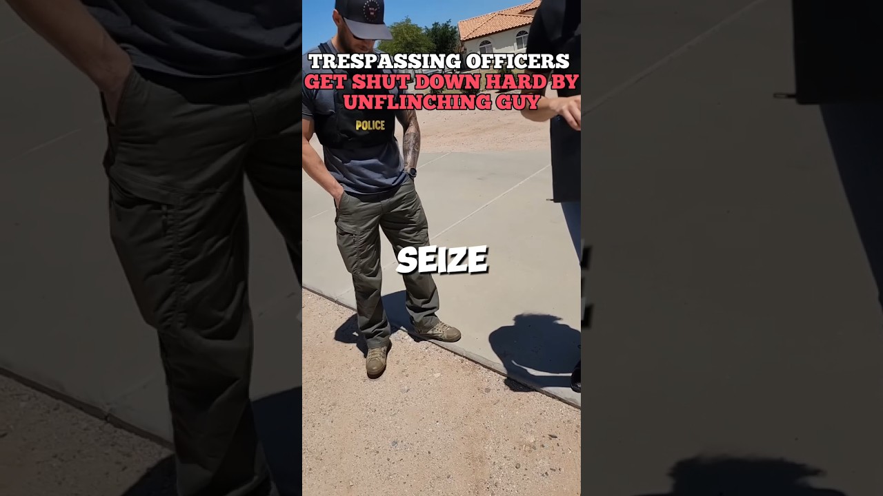 I&rsquo;m Leaving Now!&rdquo; Cop Gets Shut Down After Trespassing on Man&rsquo;s Private Property #cops