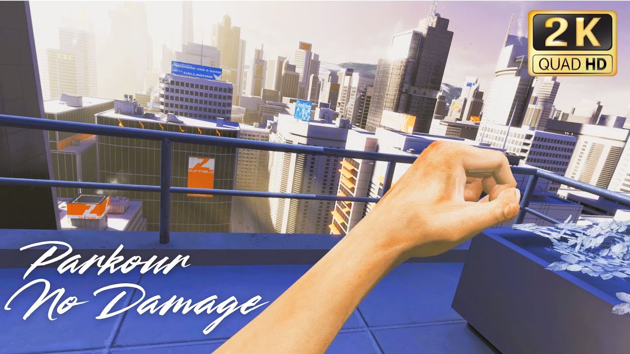 Mirror's Edge: Perfect No-Damage Parkour Run (PhysX On)