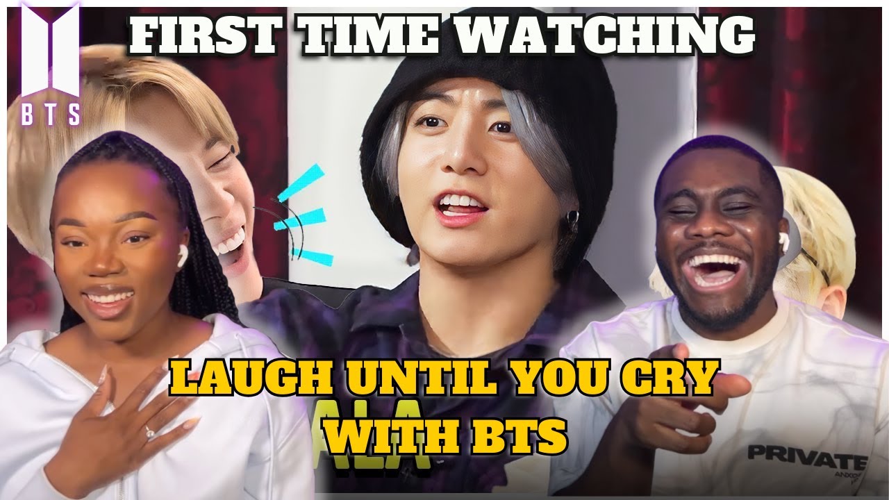 K-POP NEWBIES FIRST TIME WATCHING BTS (방탄소년단) LAUGH UNTIL YOU CRY WITH BTS 💜
