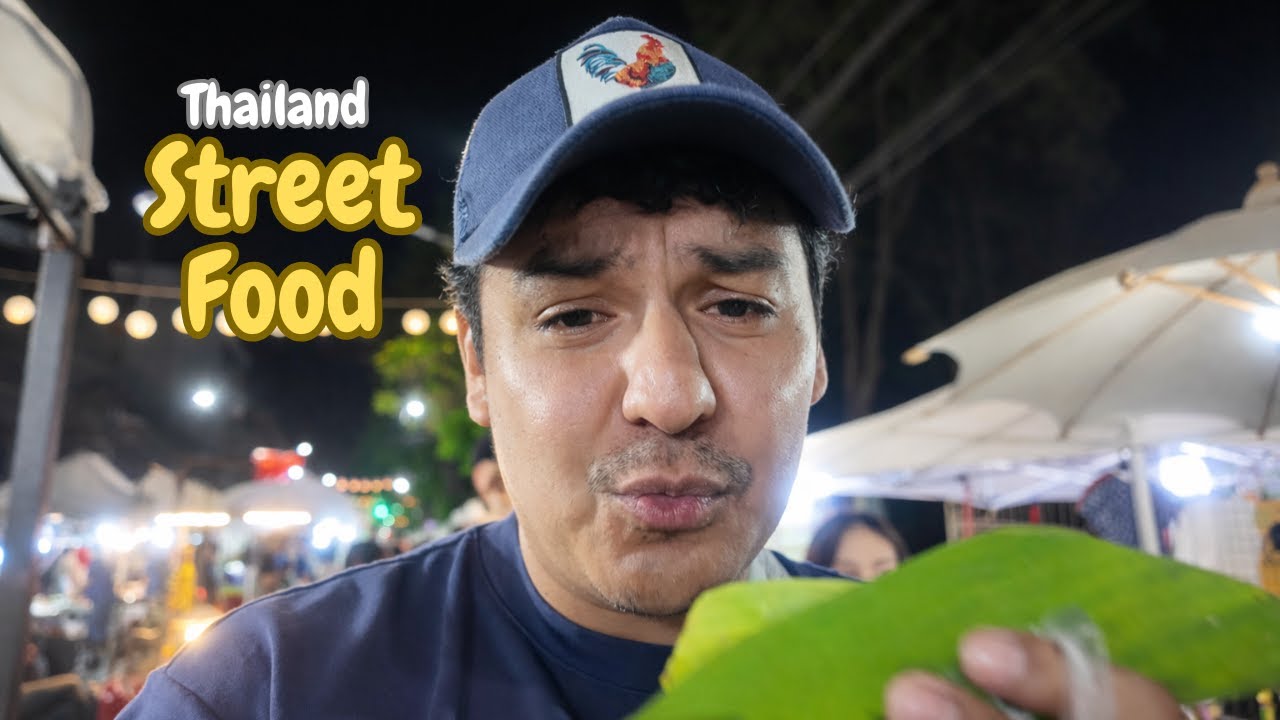 First Night in Chiang Rai Thailand Trying Street Food 🇹🇭