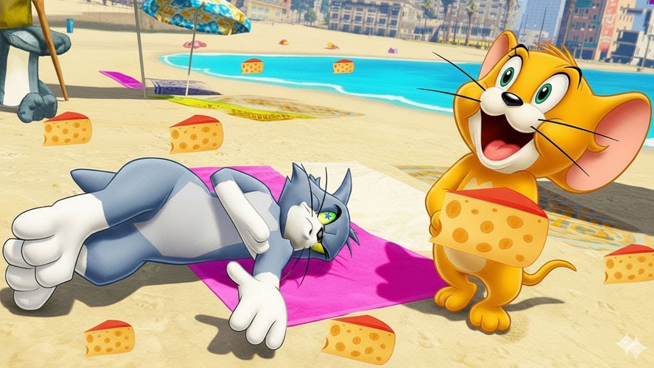 O RATO ROUBOU QUEIJOS TOM E JERRY no GTA 5