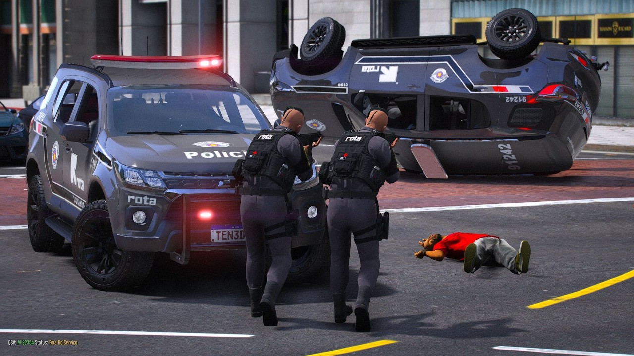 INDIVÍDUO R0UBOU UMA VIATURA DA ROTA E ISSO ACONTECEU | PMESP - POLICIA NO GTA 5