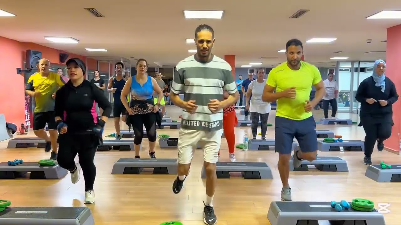 تمارين كارديو حركات فنون القتال و موسيقى عربية