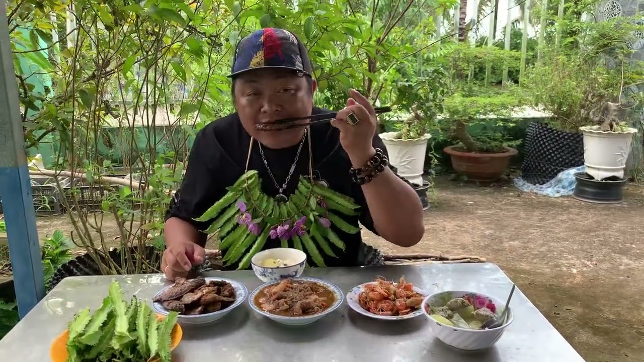 Hôm nay ăn gì? Ăn những món dân giả quê hương cà mau nè.