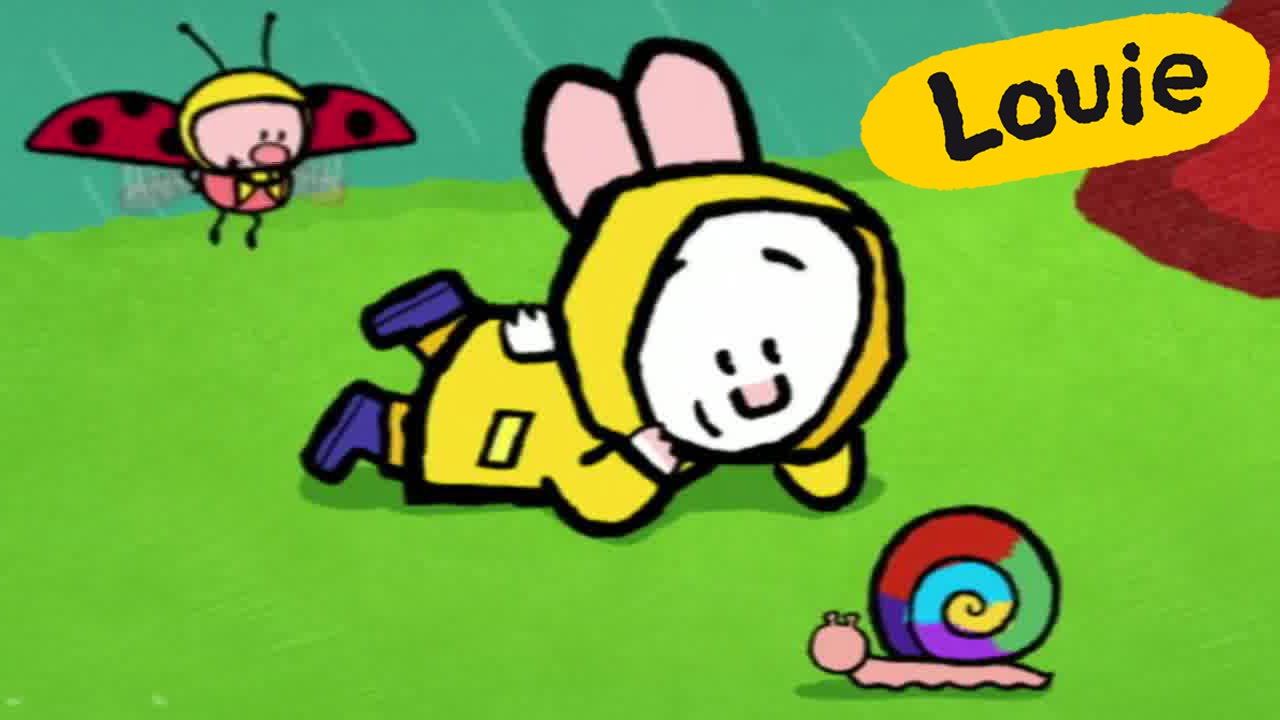 Cartoon for kids - Louie draw me a Snail HD | Learn to draw
