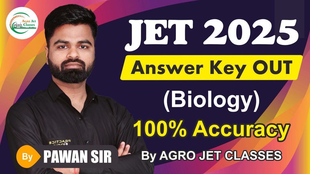 JET - 2025 ANSWER KEY || BIOLOGY PAPER ANALYSIS || JET-2025  PAPER SOLUTION JET-2025 CUT-OFF