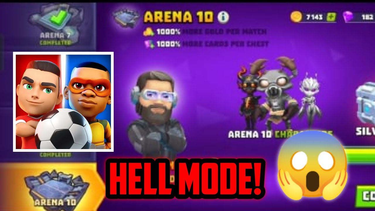 GOAL BATTLE ARENA 10 GAMEPLAY❗ITS LIKE A HELL MODE FOR F2P Player 🫠 #soccer #futsal #goalbattle 