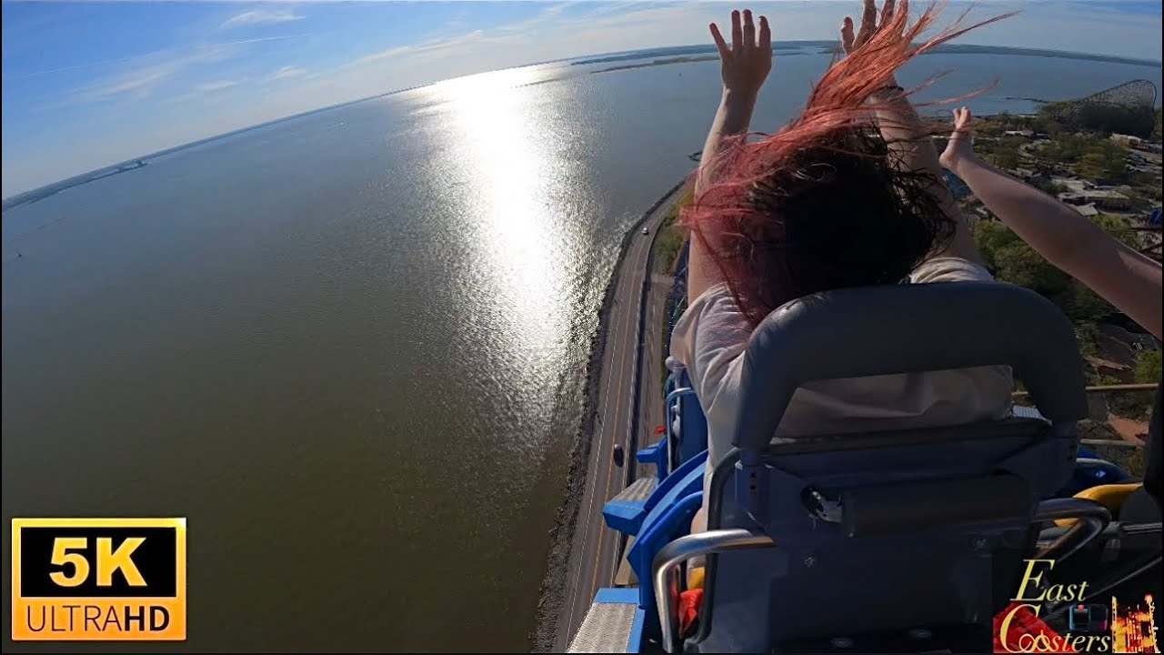 Millenium Force POV 5K Back Row World’s 1st Giga Coaster Cedar Point Sandusky, OH