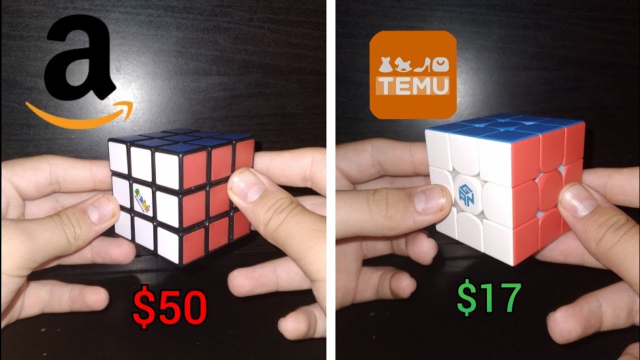 $100+ Rubik's Cube😱🥵!!!(Temu Unboxing)Gan 11 m pro...............