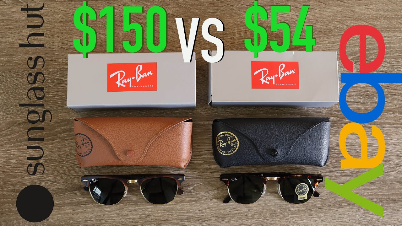 Как распознать поддельные очки Ray Ban Clubmasters: полное руководство — Sunglass Hut vs eBay