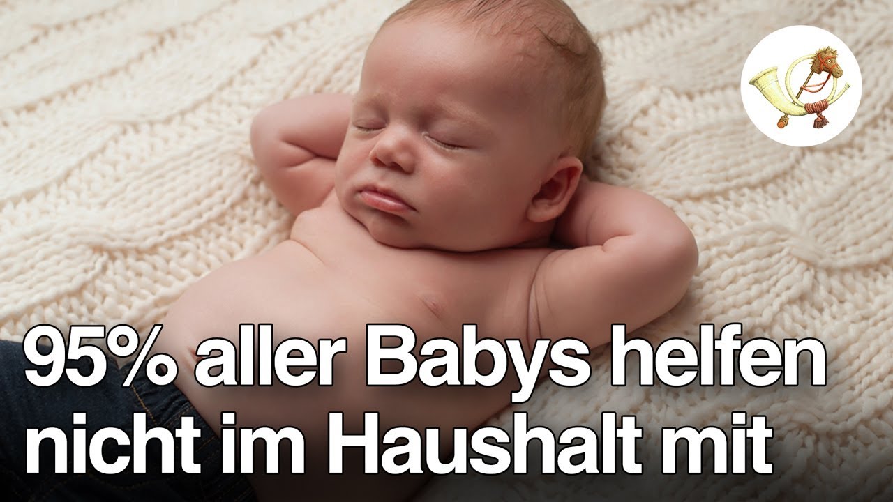 Generation Null Bock: 95% aller Babys helfen nicht im Haushalt mit [Postillon24]