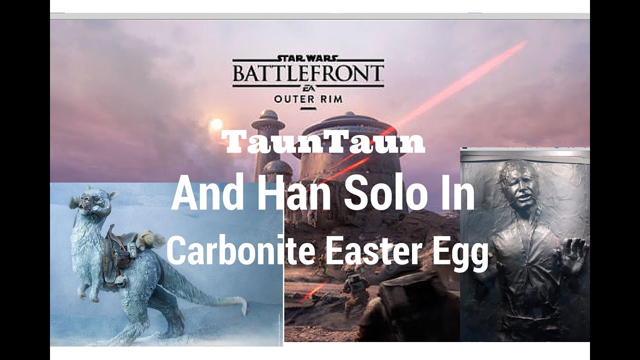 Tauntaun And Han Solo In Carbonite Easter Egg | Star Wars Battlefront | Outer Rim DLC