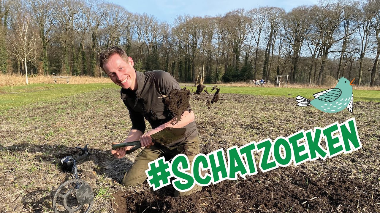 Schat zoeken met de metaaldetector!