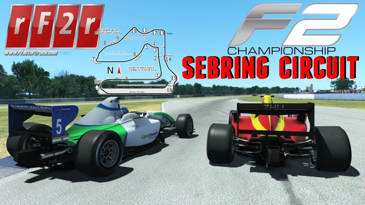 CAMPEONATO FORMULA 2 RFACTOR2RACE | SEBRING CIRCUIT | EN DIRECTO | ASUS DUAL GTX 1070 OC 8GB