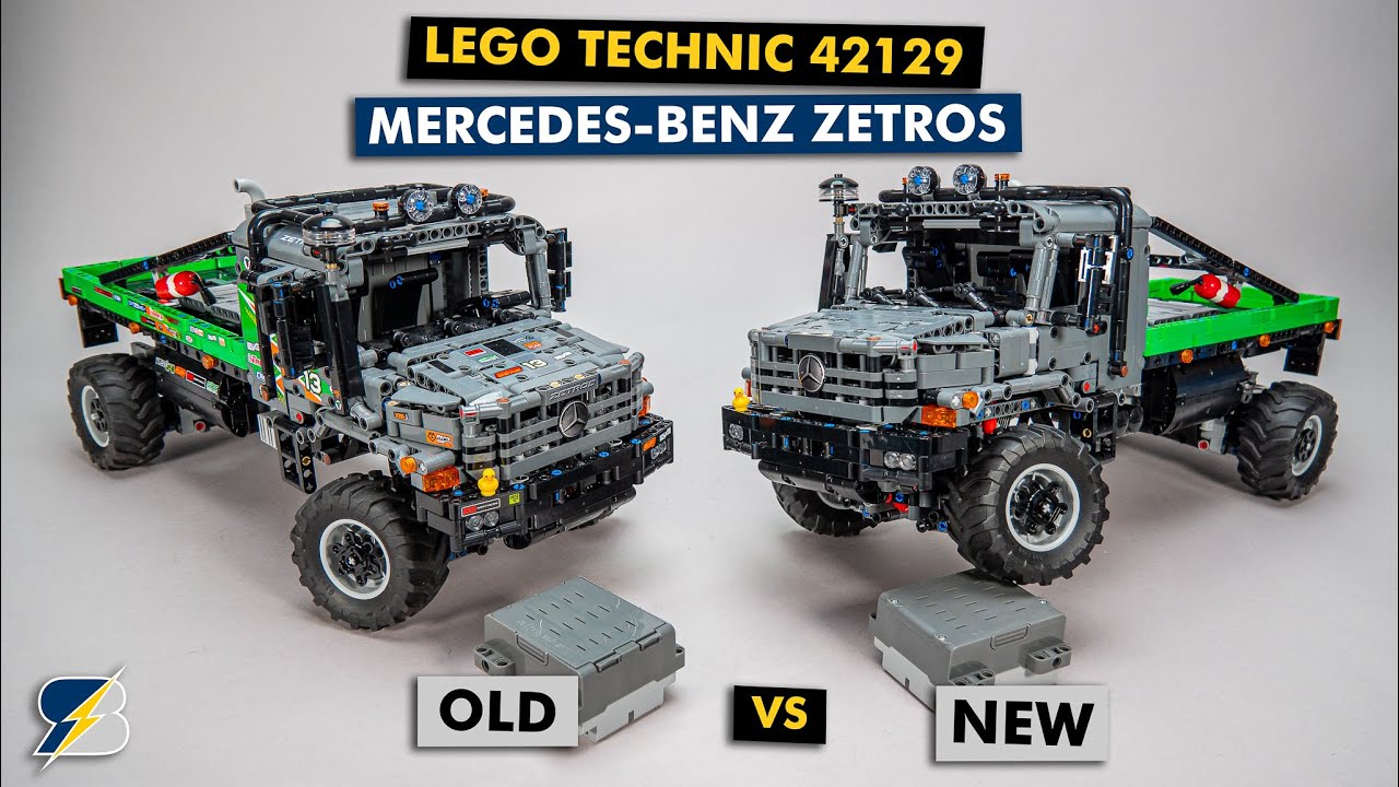 Comparing the old & new LEGO Technic 42129 Mercedes-Benz Zetros + rear axle crack test reloaded