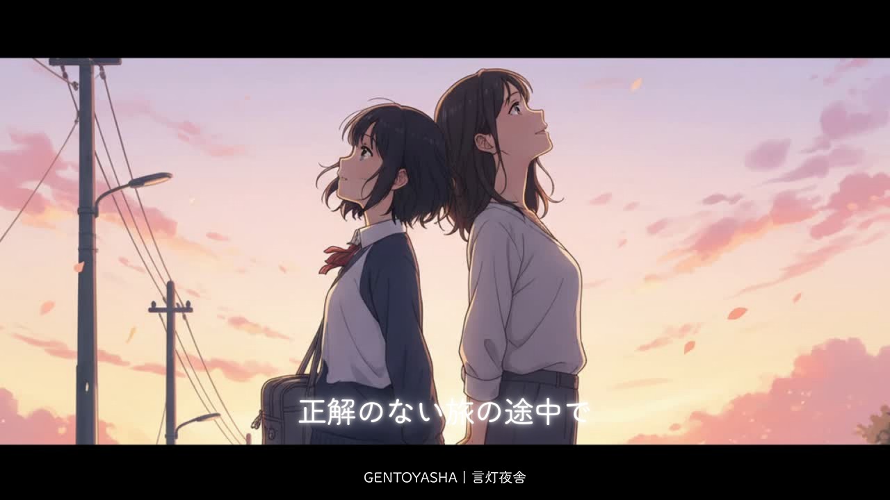 GENTOYASHA｜言灯夜舎 - 正解のない旅の途中で (Official Music Video)