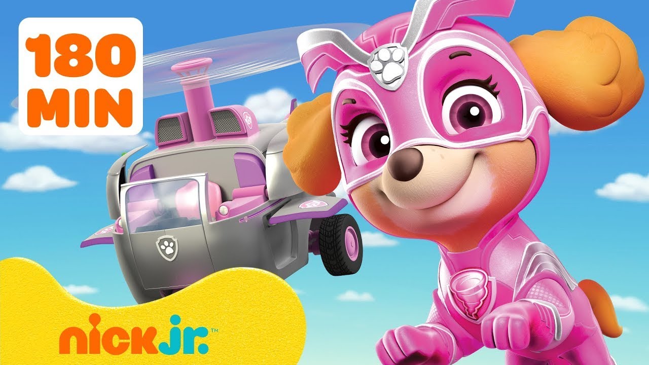 Paw Patrol | Patrulla Canina: ¡Skye al rescate! #3 🚁 180 minutos | Nick Jr. en Español