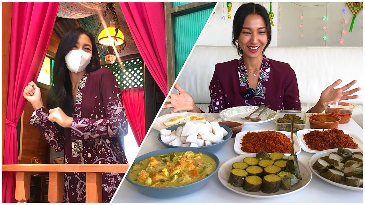 GADIS KOREA CUBA SEMUA MAKANAN HARI RAYA MALAYSIA!ㅣ말레이시아 먹방