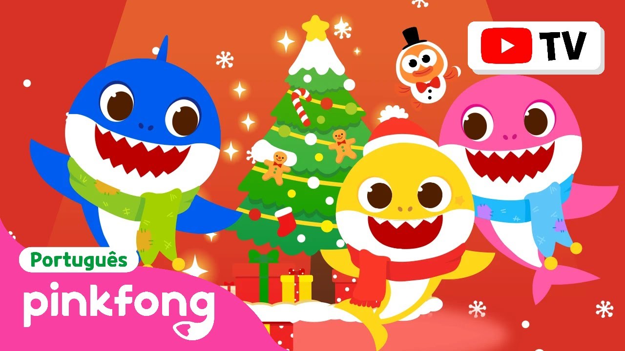 🎄 Natal Tubarão Du Du Ru 🦈 e Mais Musicas de Natal l | Pinkfong, Bebê Tubarão! Canções para Crianças