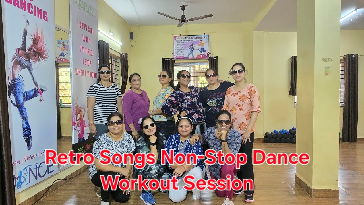 Sweat with Retro Beats | Non-Stop Dance Fitness Session @ShwetasDanceandFitnessstation 