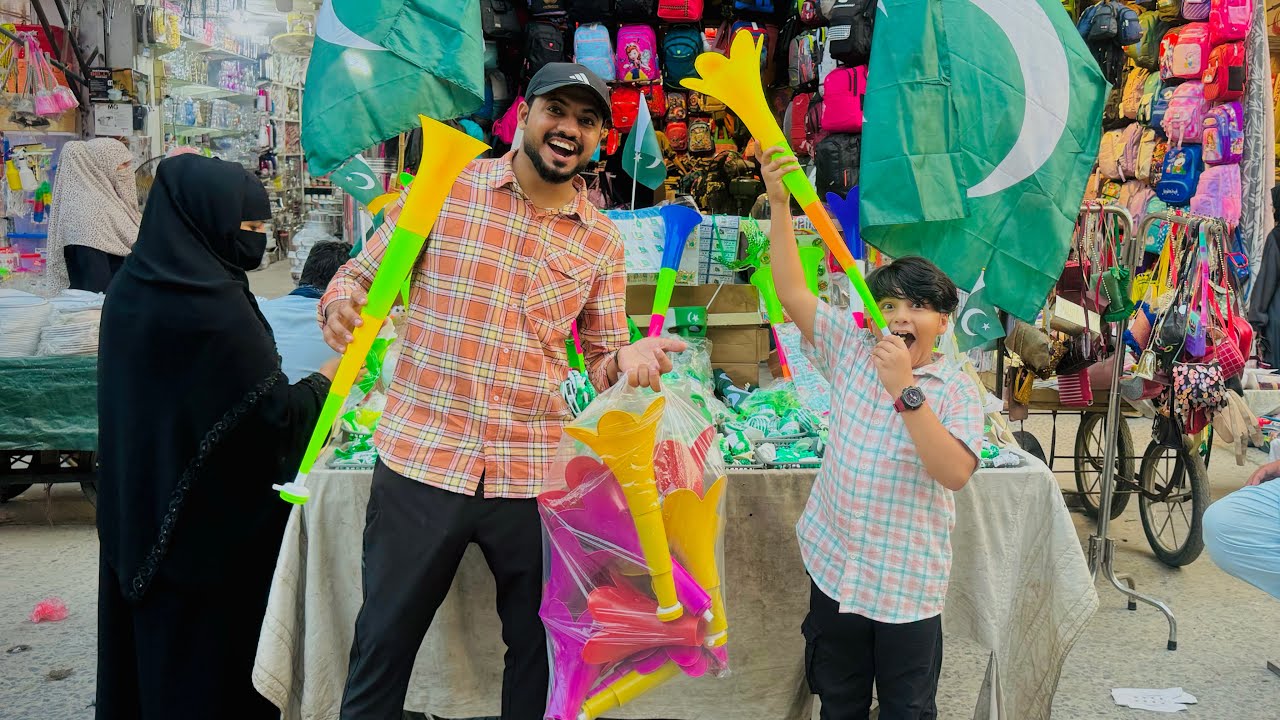 14 August k leye Ali ko Itny sary Bajy or Flags dilwa deye 😱 || 14 August shipping ho gai 😳 ||