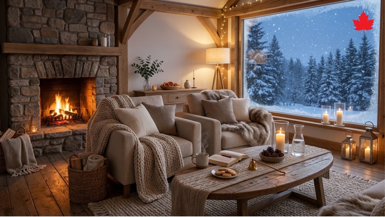 🎹 Cozy Winter Piano Lounge 🔥❄️ Snowfall Outside & Fireplace Glow 🕯️ Focus • Study • Calm