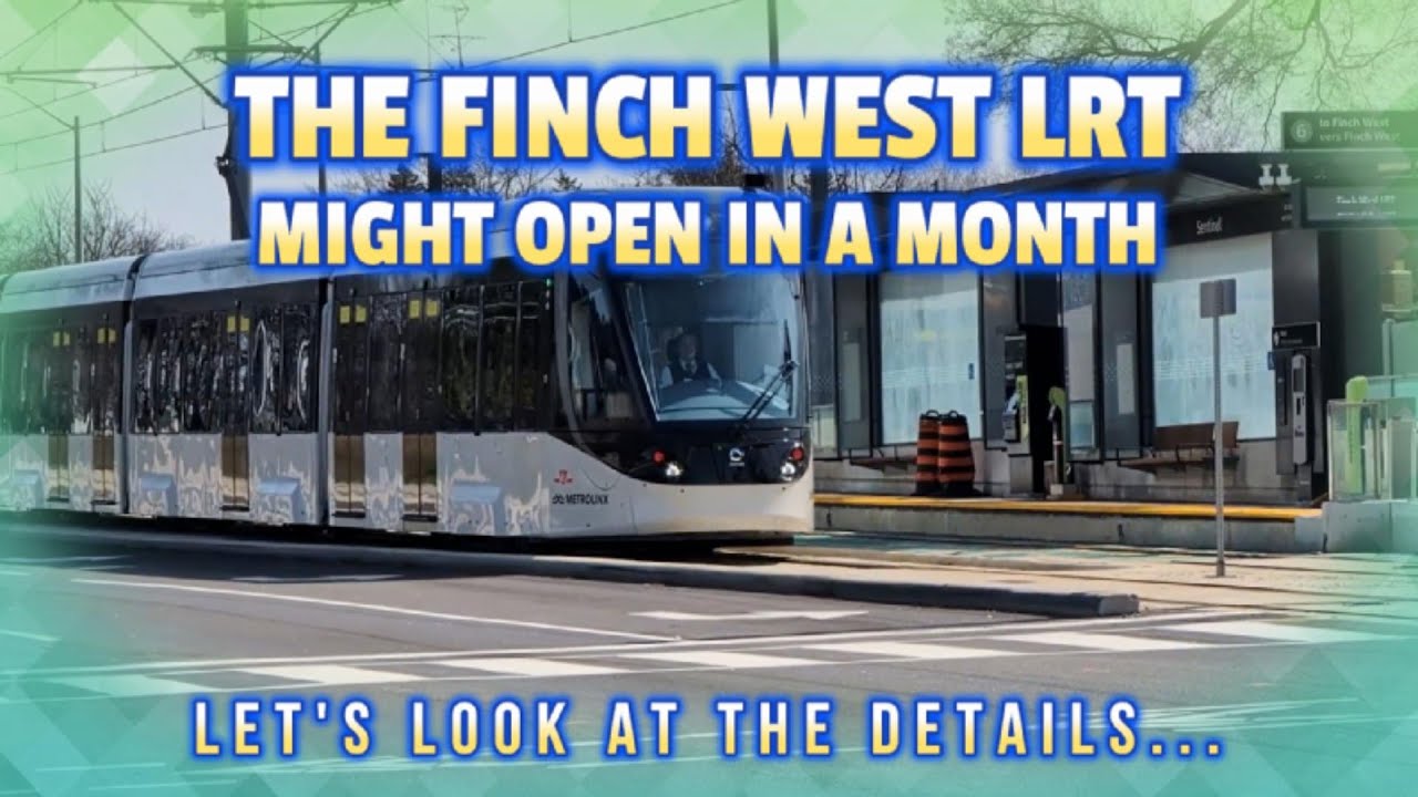 LRT Finch West может открыться в следующем месяце для пассажиров общественного транспорта в Торон...