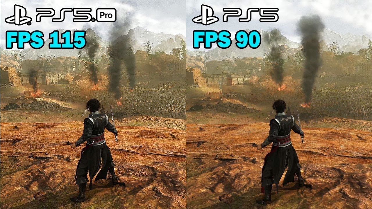 Dynasty Warriors Origins  - PS5 PRO vs PS5 Frame Rate Comparison @ 4K ✔