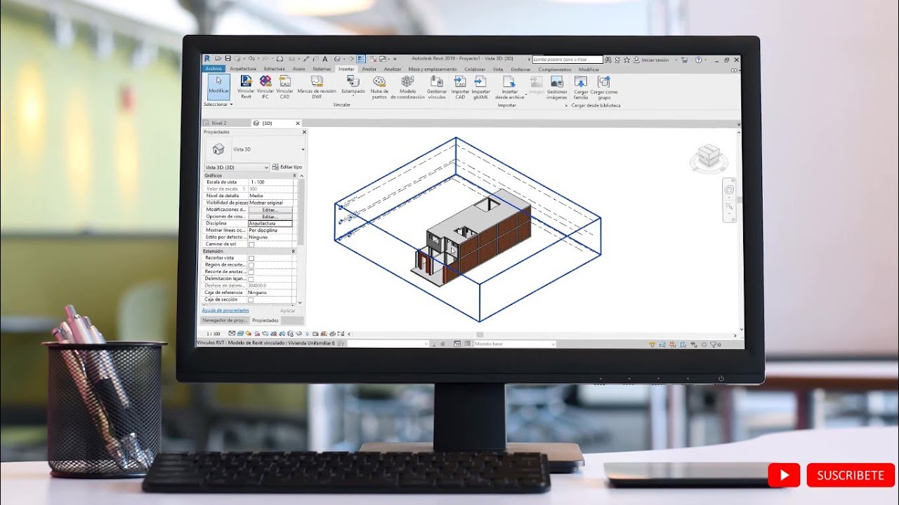 🕋 CURSO REVIT ESTRUCTURAS - Vincular Arquitectura, Copia y Supervición / REJILLAS Y NIVELES 🖥️RE.2🏗️
