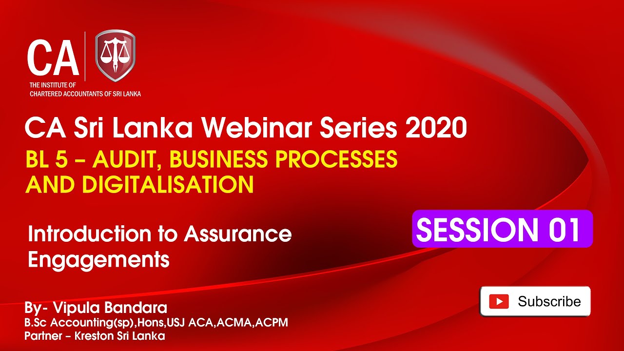BL5  Introduction to Assurance Engagement / 13 Dec 2020 Session 1