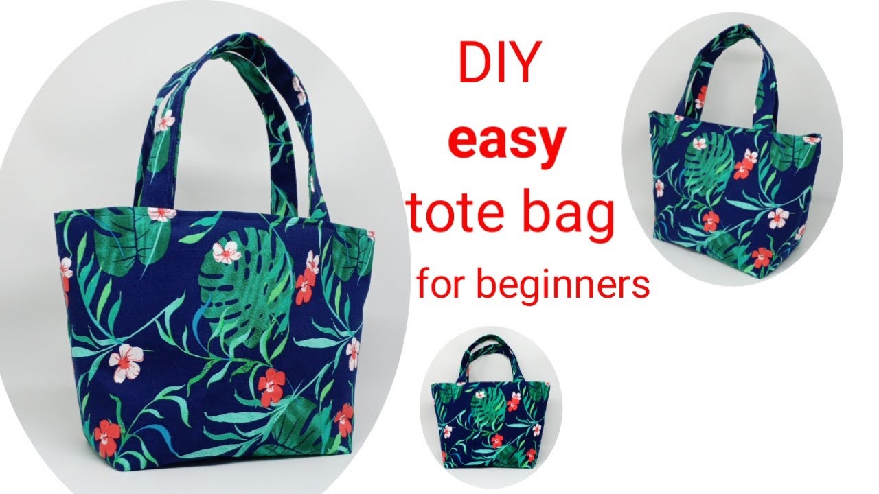 DIY TOTE BAG SIMPLE AND EASY | Tote bag for beginners | easy tote bag tutorial