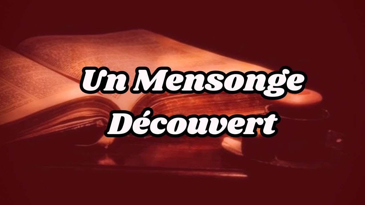 Il suffit d’un mensonge découvert 💔