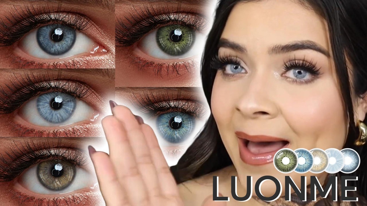 LUONME Honest Review | Tried Viral Colored Contacts on Dark Brown Eyes 👀 Natural or Fake?