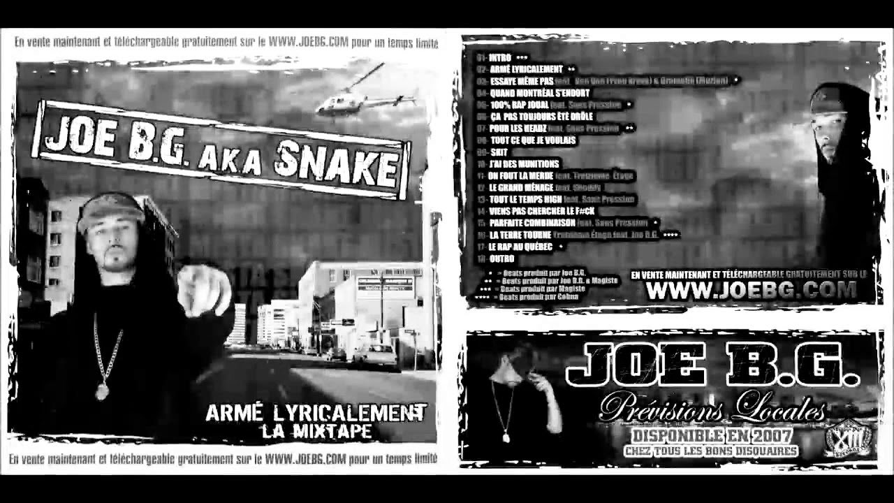Joe  B.G  rest in peace   la  vie s'tun  combat &Ccedil;a pas  toujours &eacute;t&eacute; dr&ocirc;le