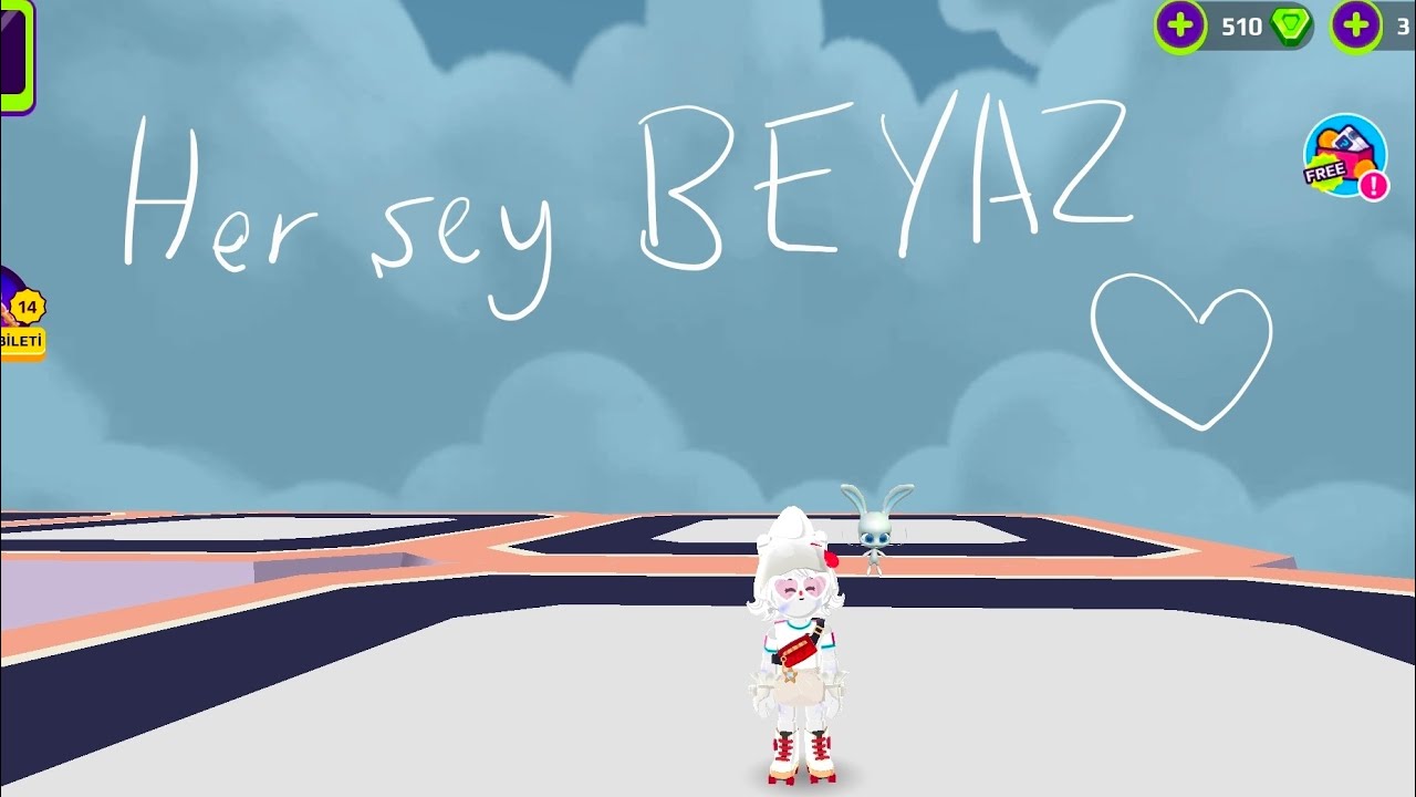 HER ŞEY BEYAZ🤍🐰⚪️gene takipçilerimle karşılaştım