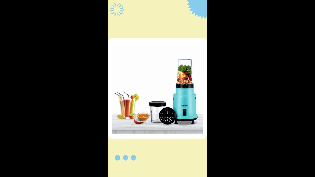 DIGISMART Nutri Mixer Grinder With 2 Jar | 500 Watt | Long Lasting Shock Proof Abs Body | Heavy D...