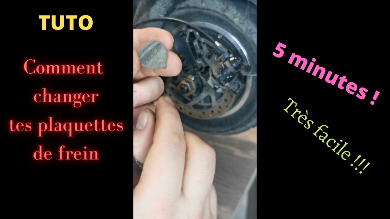 Tuto : Changer ses plaquettes de frein sur Trottinette électrique. #mobygum