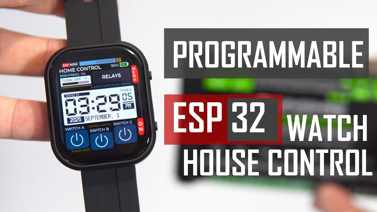 ESP32 + Smartwatch = Smart Home Control!