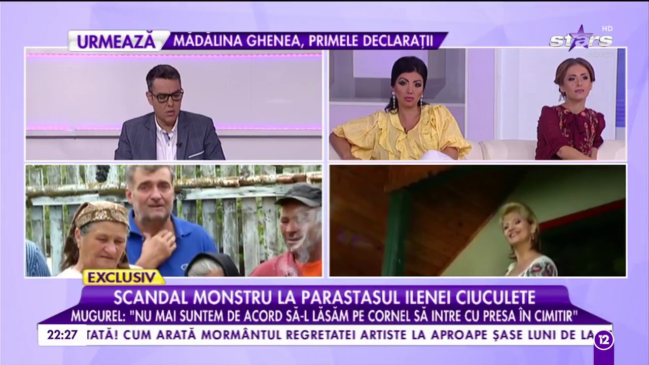 Scandal între familia Ilenei Ciuculete şi Cornel Galeş. A fost dat afară de la mormântul ”Zânicii