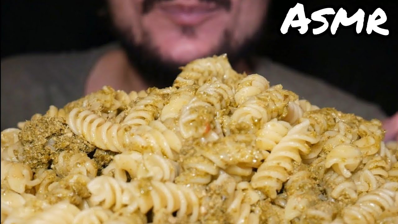 MUKBANG ITA | PASTA FUSILLI AL PESTO EATING SOUNDS (COLLAB CON GOTHAII ASMR) CIBO ITALIANO WISPERING