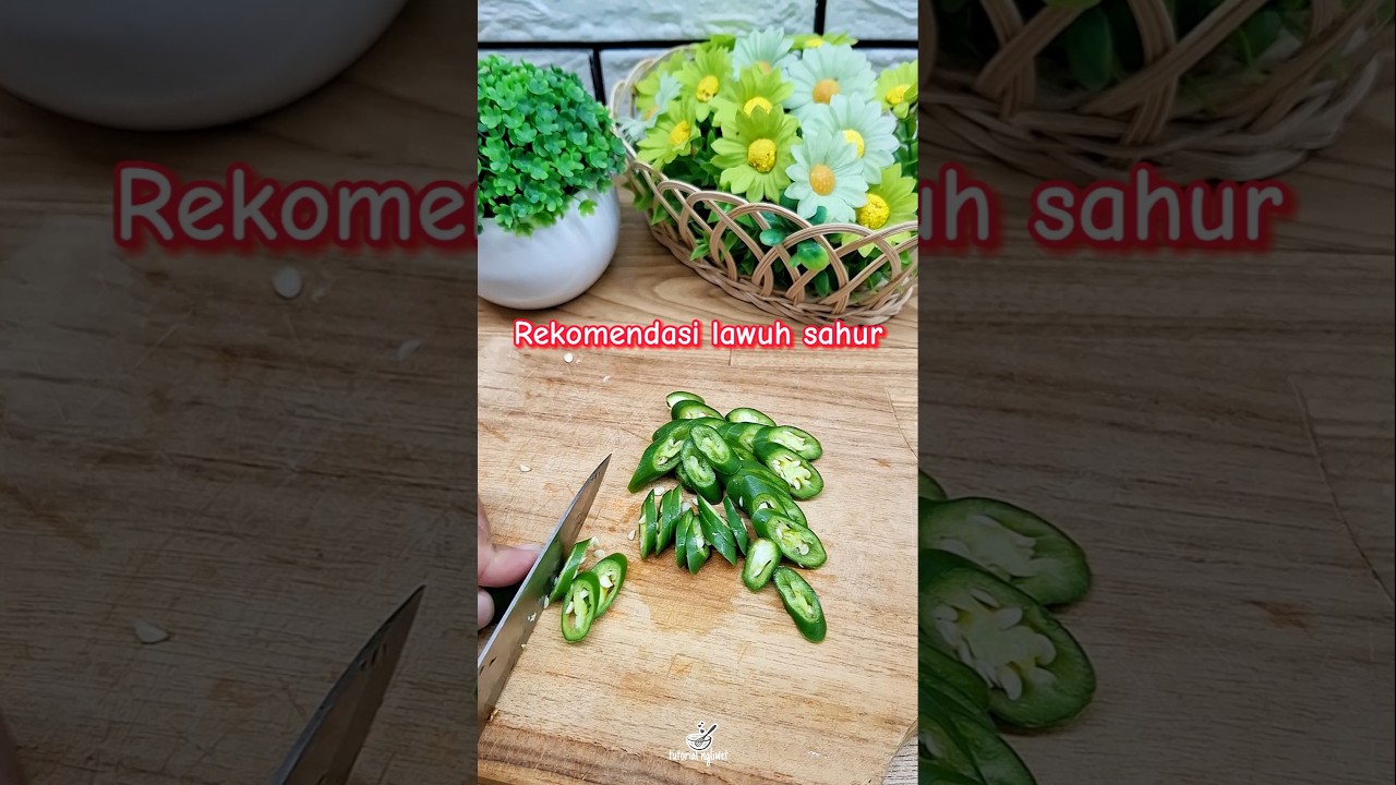 Persiapan masak lawuh ge sahur seminggu ngkas