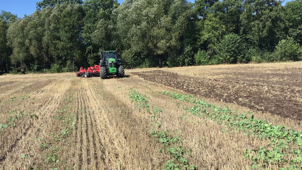 Pokaz broną talerzową Optimer 5000 z John Deere 6195 M