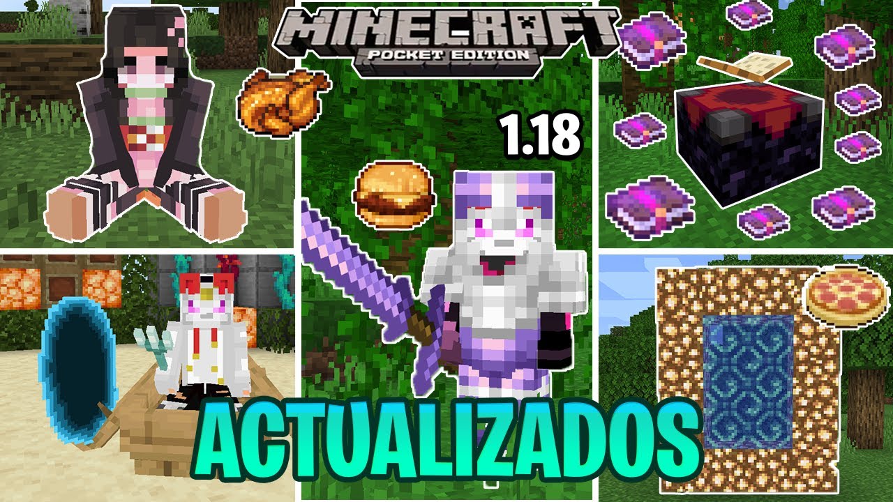 😱Top 10 Mejores Mods-Addons SURVIVAL para MINECRAFT PE 1.18 a 1.18.10 (BEDROCK)😱