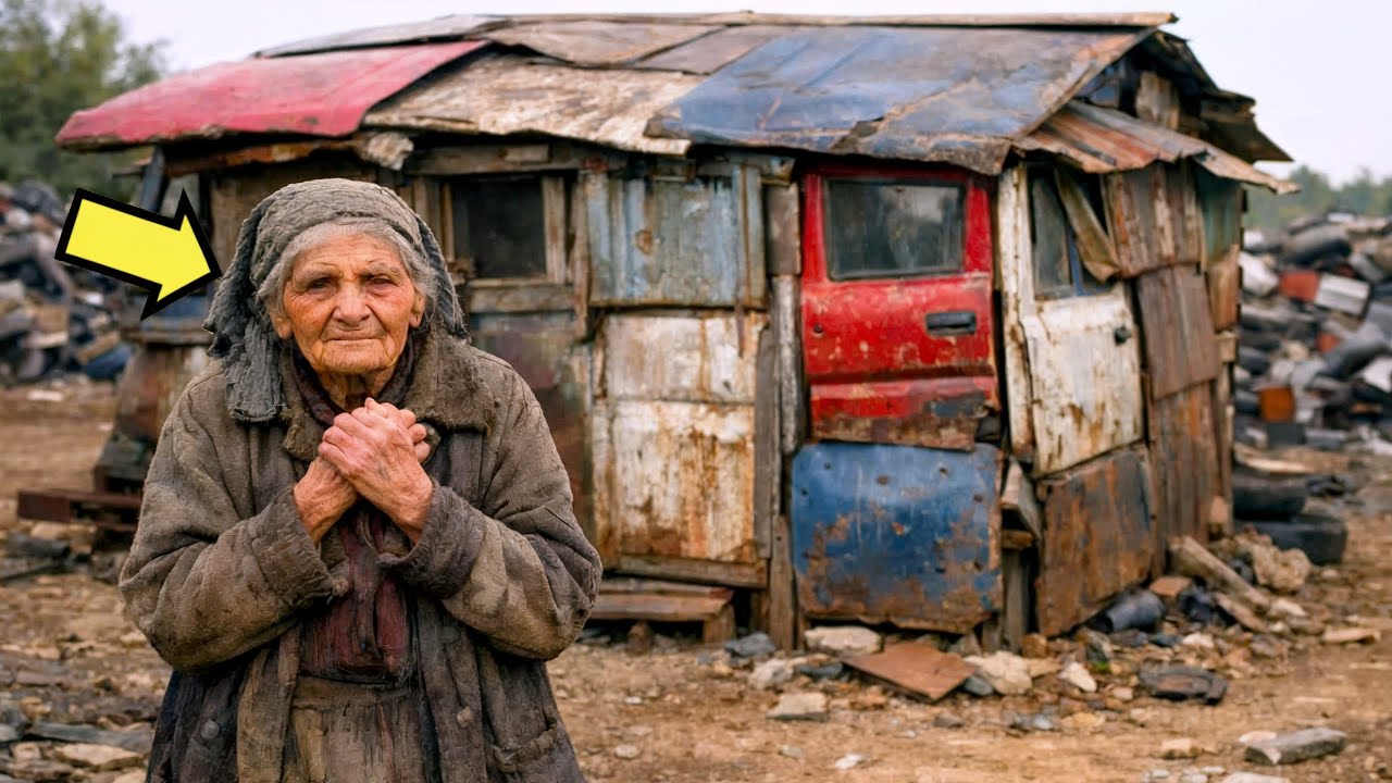 O BĂTRÂNĂ A PRIMIT O BARACĂ DIN FIER VECHI CA MILĂ… DAR CE A GĂSIT ÎNĂUNTRU…