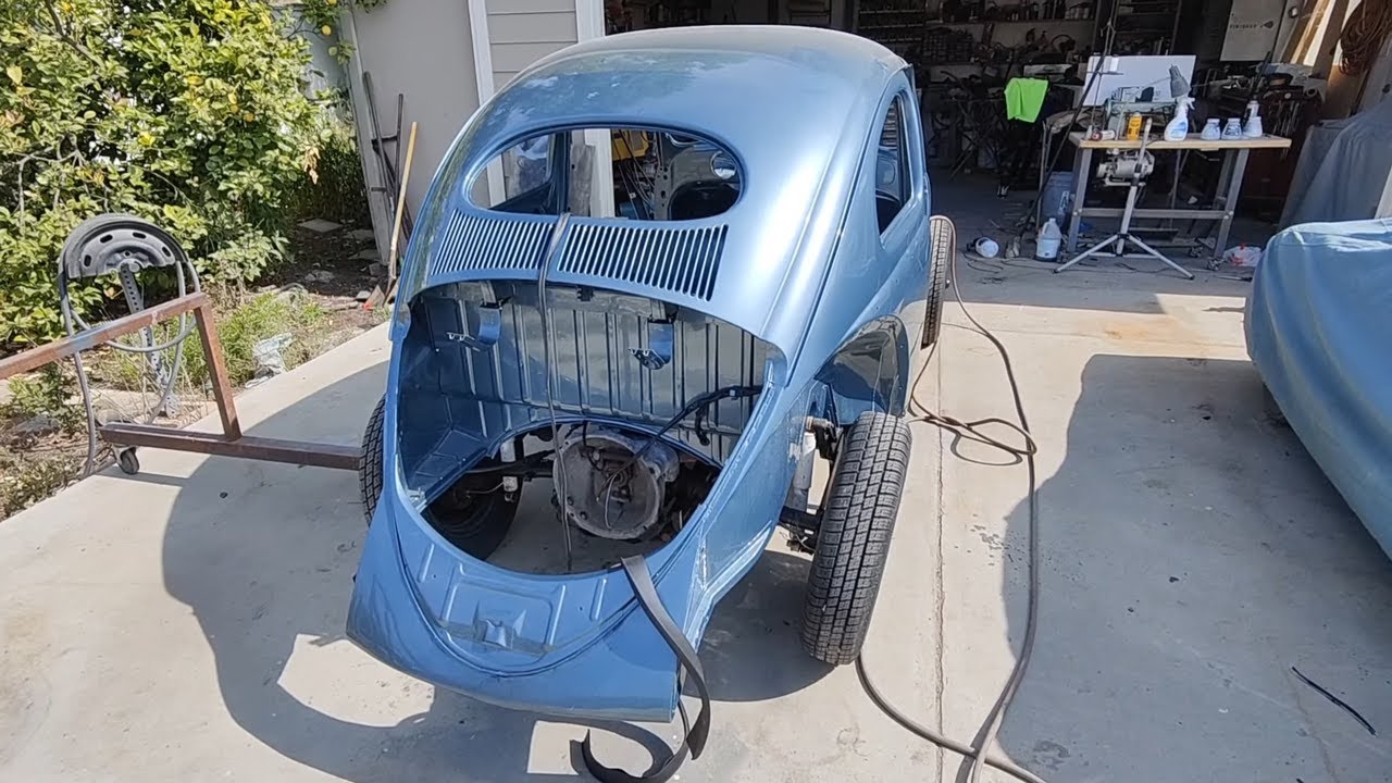 VW OVAL WINDOW RESTORATION - Steering wheel - ASSEMBLY - Wiring - painting parts