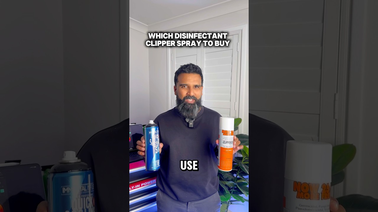 How to choose the right clipper disinfectant spray for Barbers #clipperspray #barbers #clipper