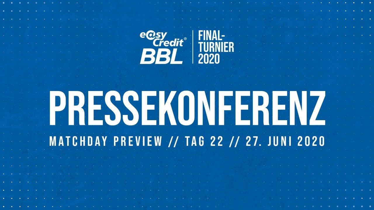 RE-LIVE | Finale II - Preview Pressekonferenz | easyCredit BBL Finalturnier 2020