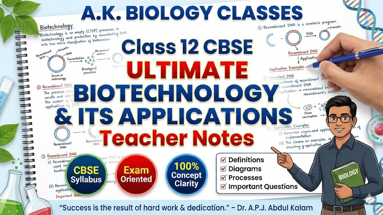 🔥 Biotechnology and Its Applications | 🔥Class 12 Biology Full Chapter 🔥 | Board + NEET Complete 🔥